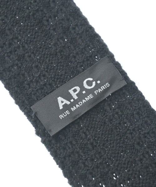 A.P.C.（アーペーセー）ネクタイ 黒 サイズ:- メンズ/2200655354192