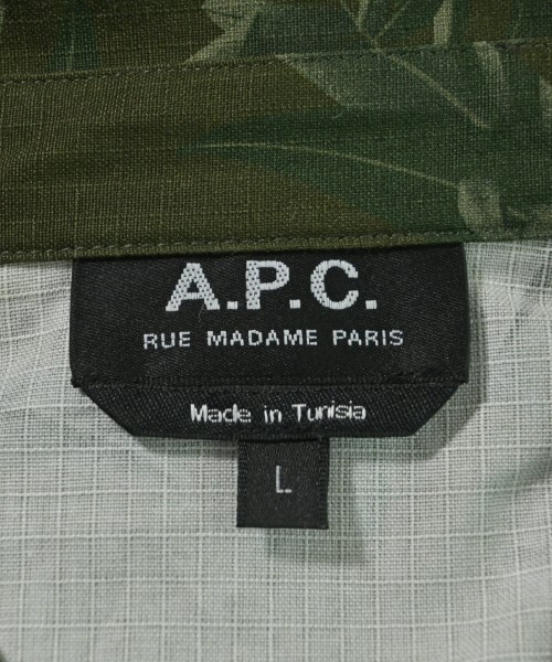 A.P.C.（アーペーセー）カジュアルシャツ 緑 サイズ:L メンズ/2200647873137