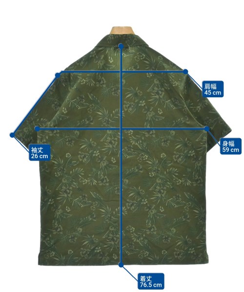 A.P.C.（アーペーセー）カジュアルシャツ 緑 サイズ:L メンズ/2200647873137