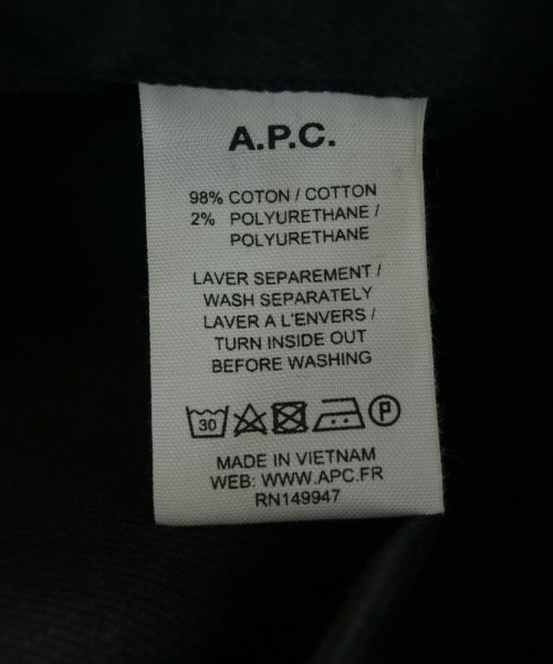 A.P.C.（アーペーセー）デニムパンツ 黒 サイズ:31(M位) メンズ/2200647873595