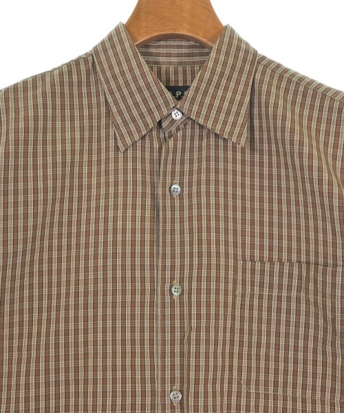 A.P.C.（アーペーセー）カジュアルシャツ 茶 サイズ:S メンズ/2200654913055