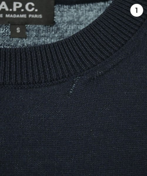 A.P.C.（アーペーセー）ニット・セーター 紺 サイズ:S メンズ/2200658405020