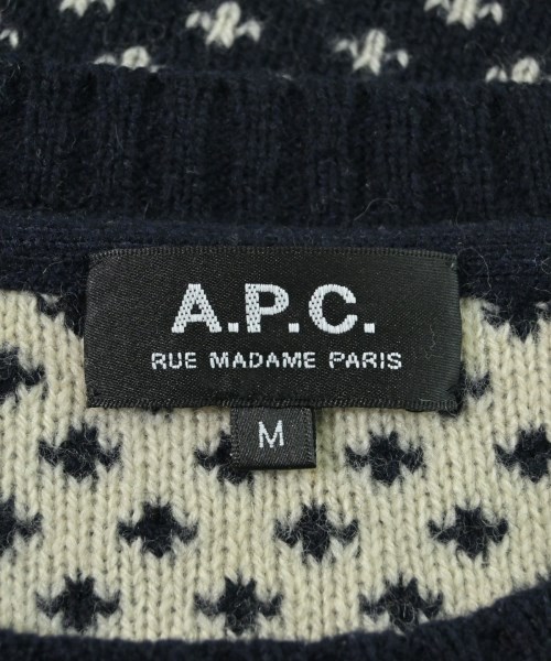 A.P.C.（アーペーセー）ニット・セーター 紺 サイズ:M メンズ/2200658519024