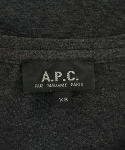 A.P.C.（アーペーセー）Tシャツ・カットソー グレー サイズ:XS メンズ/2200654930083