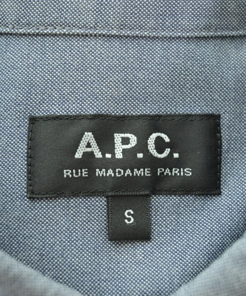 A.P.C.（アーペーセー）カジュアルシャツ 青 サイズ:S メンズ/2200657841416