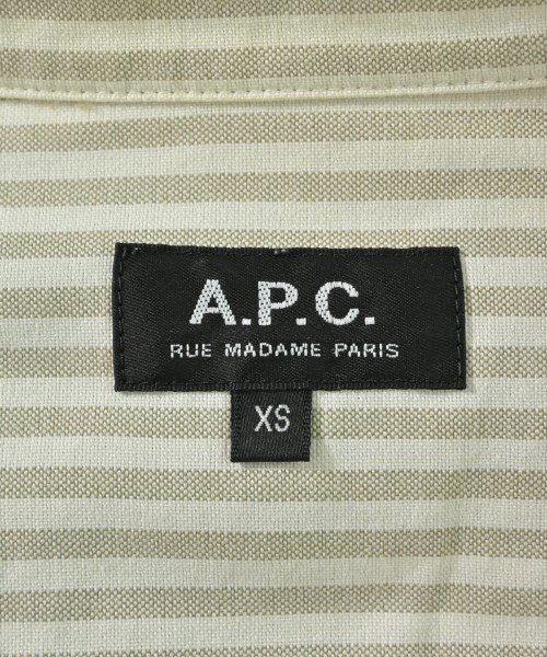 A.P.C.（アーペーセー）カジュアルシャツ ベージュ サイズ:XS メンズ/2200657841430