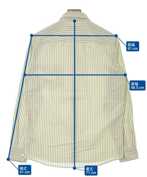 A.P.C.（アーペーセー）カジュアルシャツ ベージュ サイズ:XS メンズ/2200657841430