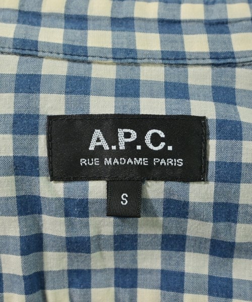 A.P.C.（アーペーセー）カジュアルシャツ 青 サイズ:S メンズ/2200657841447