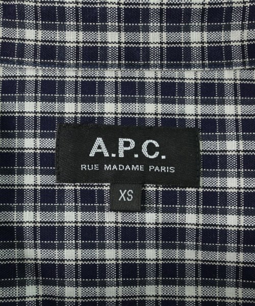 A.P.C.（アーペーセー）カジュアルシャツ 紺 サイズ:XS メンズ/2200657841454