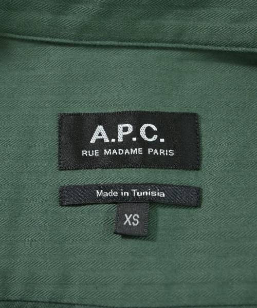 A.P.C.（アーペーセー）カジュアルシャツ カーキ サイズ:XS メンズ/2200657841461
