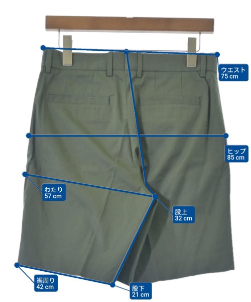 A.P.C.（アーペーセー）ショートパンツ カーキ サイズ:XS メンズ/2200656416141