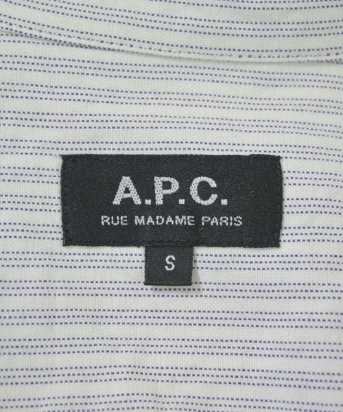 A.P.C.（アーペーセー）カジュアルシャツ 白 サイズ:S メンズ/2200656416165