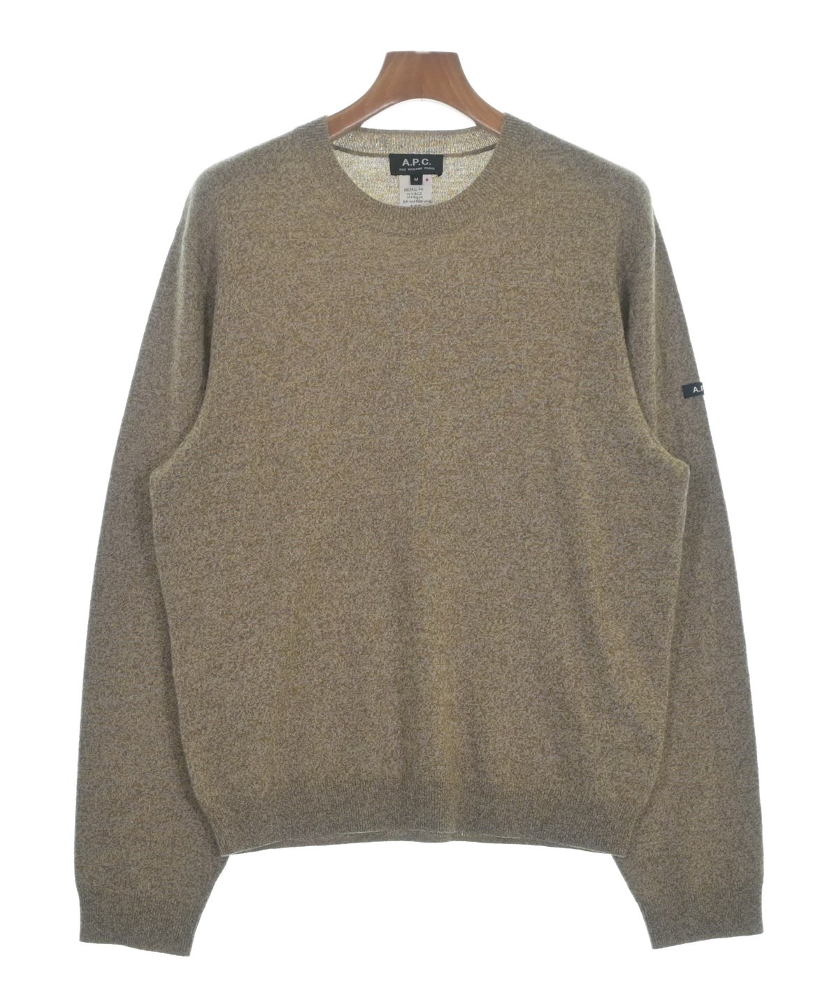 値下げ【古着size:M】APC ニット 浜ちゃん着用モデル A.P.C.（アーペーセー）ニット・セーター 茶 サイズ:M メンズ