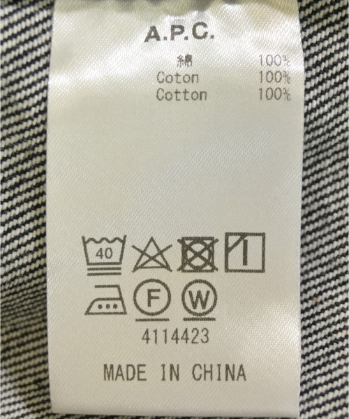 A.P.C.（アーペーセー）デニムジャケット 黒 サイズ:S メンズ/2200656273034