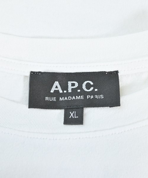 A.P.C.（アーペーセー）Tシャツ・カットソー 白 サイズ:XL メンズ/2200658814082