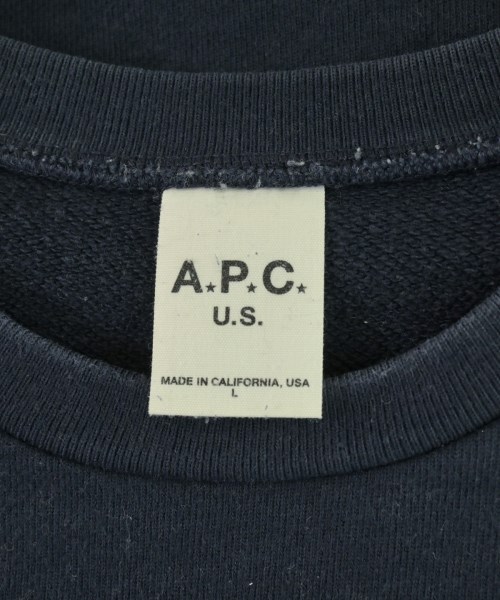 A.P.C.（アーペーセー）スウェット 紺 サイズ:L メンズ/2200708204061