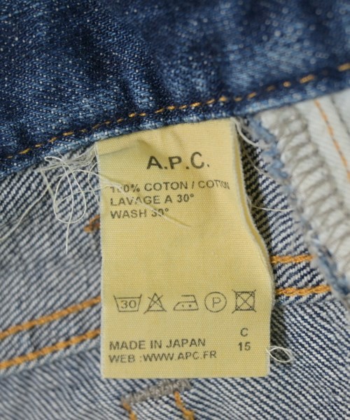 A.P.C.（アーペーセー）デニムパンツ 青 サイズ:29(S位) メンズ/2200711256019