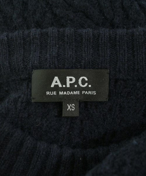 A.P.C.（アーペーセー）ニット・セーター 紺 サイズ:XS メンズ/2200711320055