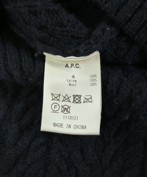 A.P.C.（アーペーセー）ニット・セーター 紺 サイズ:XS メンズ/2200711320055