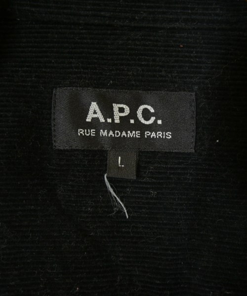 A.P.C.（アーペーセー）カジュアルシャツ 黒 サイズ:L メンズ/2200711487024