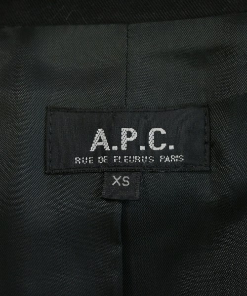 A.P.C.（アーペーセー）テーラードジャケット 黒 サイズ:XS メンズ/2200713025019