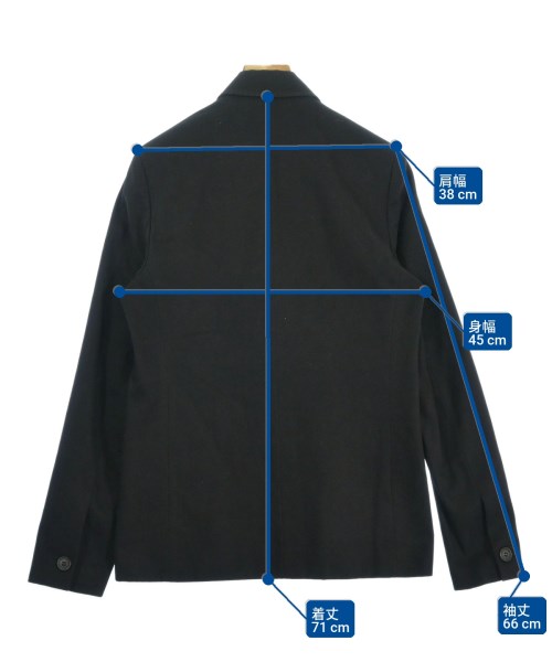 A.P.C.（アーペーセー）テーラードジャケット 黒 サイズ:XS メンズ/2200713025019