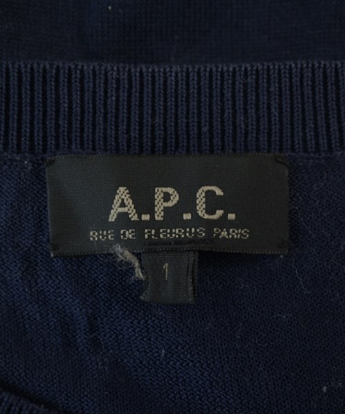 A.P.C.（アーペーセー）ニット・セーター 紺 サイズ:1(S位) メンズ/2200713025088