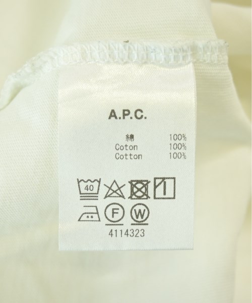 A.P.C.（アーペーセー）Tシャツ・カットソー 白 サイズ:XS メンズ/2200713882261