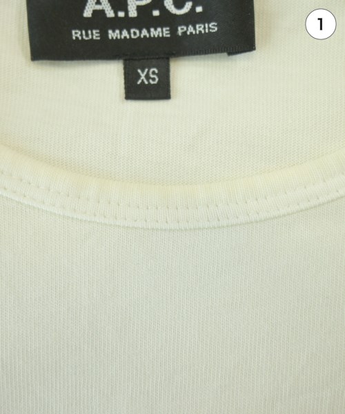 A.P.C.（アーペーセー）Tシャツ・カットソー 白 サイズ:XS メンズ/2200713882261