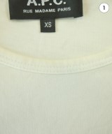 A.P.C.（アーペーセー）Tシャツ・カットソー 白 サイズ:XS メンズ/2200713882261