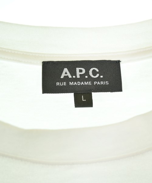A.P.C.（アーペーセー）Tシャツ・カットソー 白 サイズ:L メンズ/2200714113043