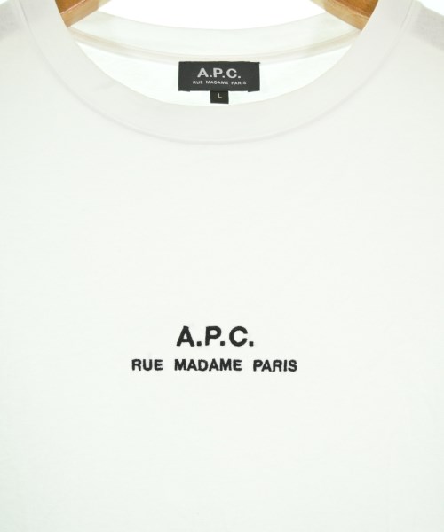 A.P.C.（アーペーセー）Tシャツ・カットソー 白 サイズ:L メンズ/2200714113043