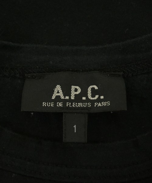 A.P.C.（アーペーセー）Tシャツ・カットソー 黒 サイズ:1(S位) メンズ/2200714897059