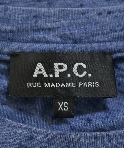 A.P.C.（アーペーセー）Tシャツ・カットソー 青 サイズ:XS メンズ/2200715281031