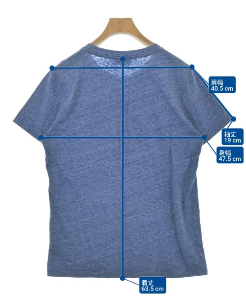 A.P.C.（アーペーセー）Tシャツ・カットソー 青 サイズ:XS メンズ/2200715281031