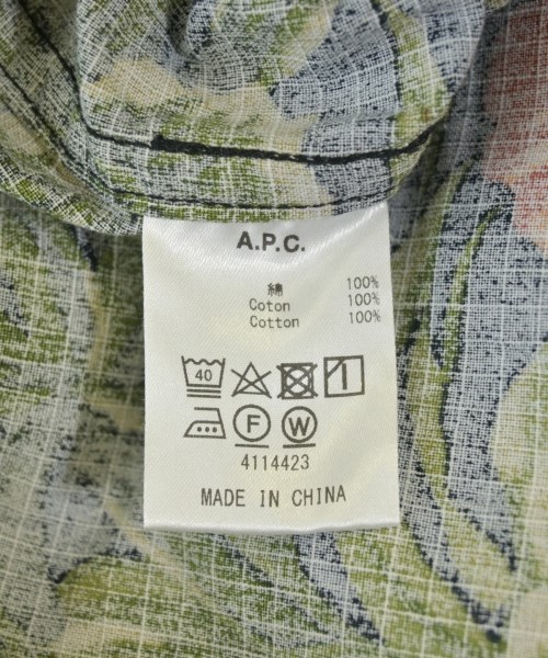 A.P.C.（アーペーセー）カジュアルシャツ 黒 サイズ:XS メンズ/2200711172012