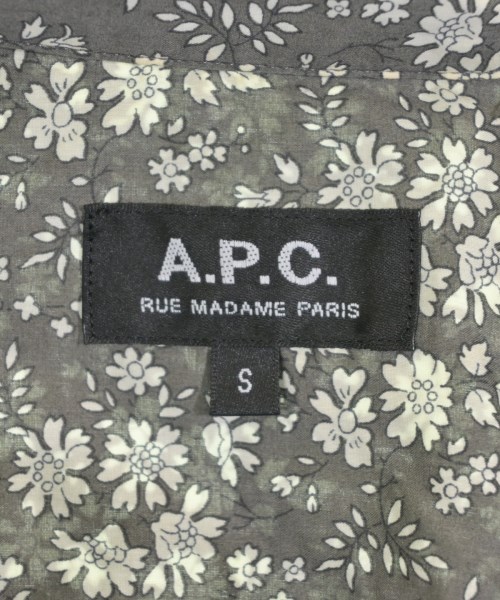 A.P.C.（アーペーセー）カジュアルシャツ グレー サイズ:S メンズ/2200714227177