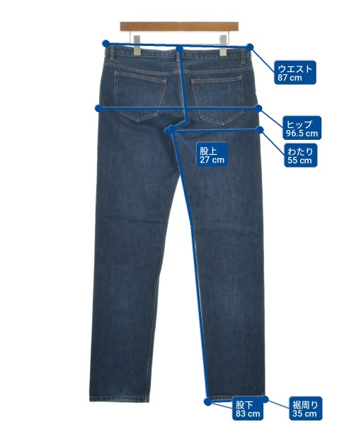 A.P.C.（アーペーセー）デニムパンツ 紺 サイズ:34(XL位) メンズ/2200719435034