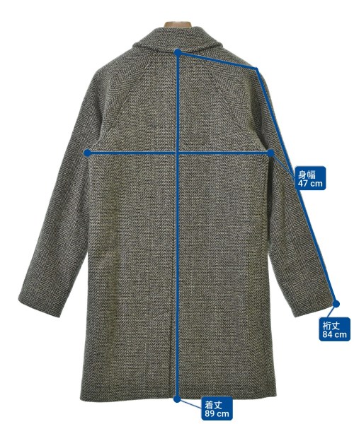 A.P.C.（アーペーセー）ステンカラーコート 黒 サイズ:XS メンズ/2200716112044