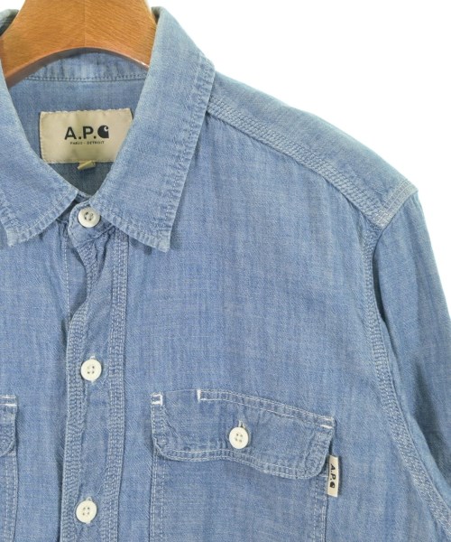 A.P.C.（アーペーセー）カジュアルシャツ 青 サイズ:S メンズ/2200645359114
