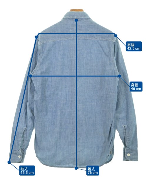 A.P.C.（アーペーセー）カジュアルシャツ 青 サイズ:S メンズ/2200645359114