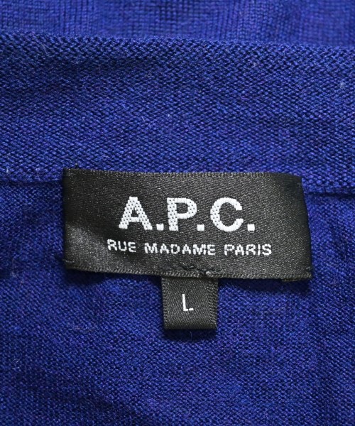 A.P.C.（アーペーセー）カーディガン 青 サイズ:L メンズ/2200646102467
