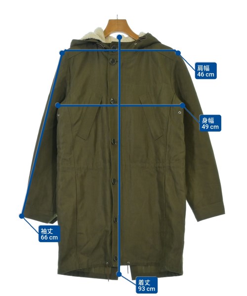 A.P.C.（アーペーセー）モッズコート カーキ サイズ:XS メンズ/2200646819013
