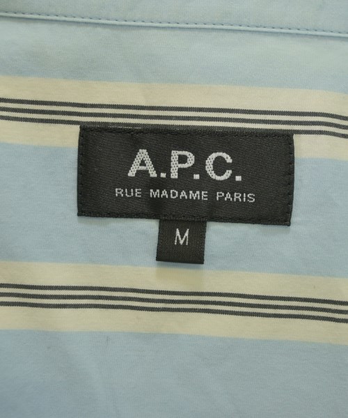 A.P.C.（アーペーセー）カジュアルシャツ 青 サイズ:M メンズ/2200639345093