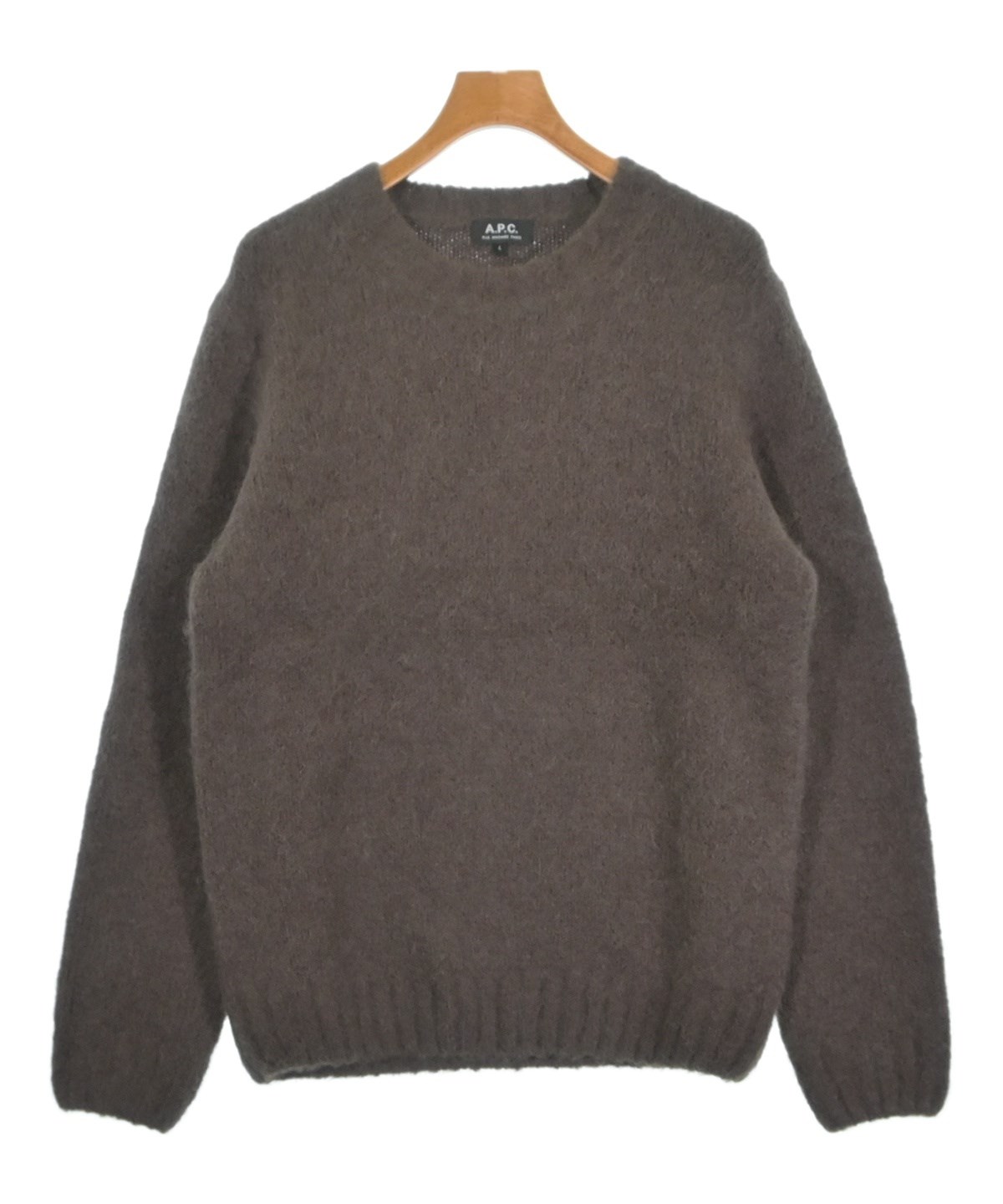 A.P.C.（アーペーセー）ニット・セーター 茶 サイズ:L メンズ 