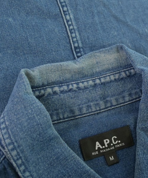 A.P.C.（アーペーセー）カジュアルシャツ 青 サイズ:M メンズ/2200637093033