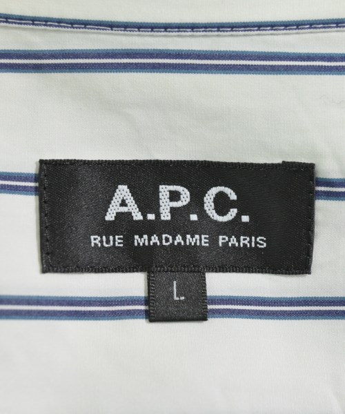 A.P.C.（アーペーセー）カジュアルシャツ 白 サイズ:L メンズ/2200647541050