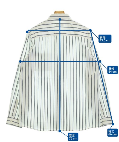 A.P.C.（アーペーセー）カジュアルシャツ 白 サイズ:L メンズ/2200647541050