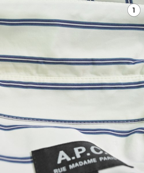 A.P.C.（アーペーセー）カジュアルシャツ 白 サイズ:L メンズ/2200647541050