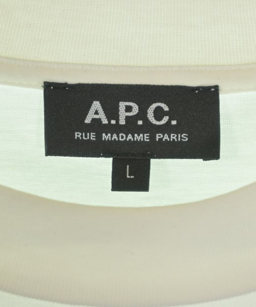 A.P.C.（アーペーセー）Tシャツ・カットソー 白 サイズ:L メンズ/2200647541104